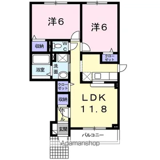 エルム プラシード 5号館【1階】の間取り